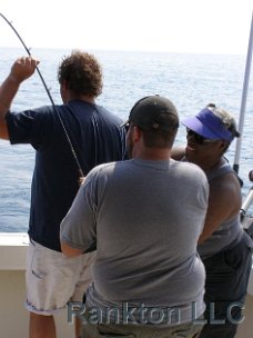 Ian and Lenise helping Pat