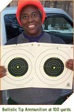 Ballistic Tip Ammunition at 100 yards