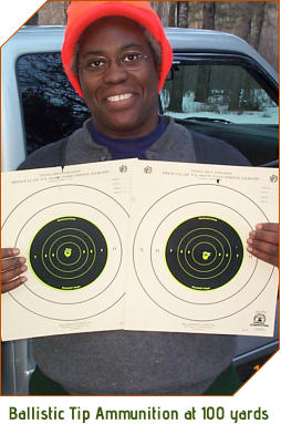 Ballistic Tip Ammunition at 100 yards